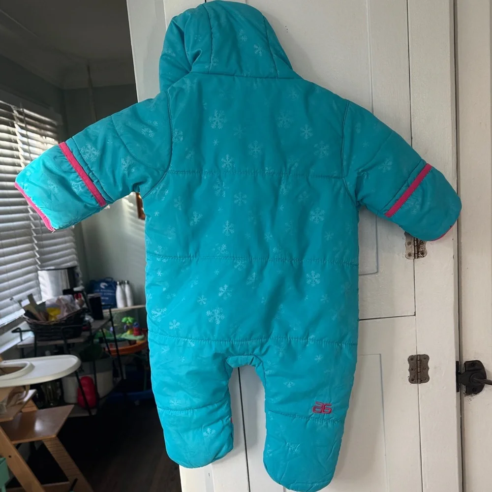 Arctix Aqua and Pink Infant Snowsuit 9-12 mos. - Picture 3 of 5